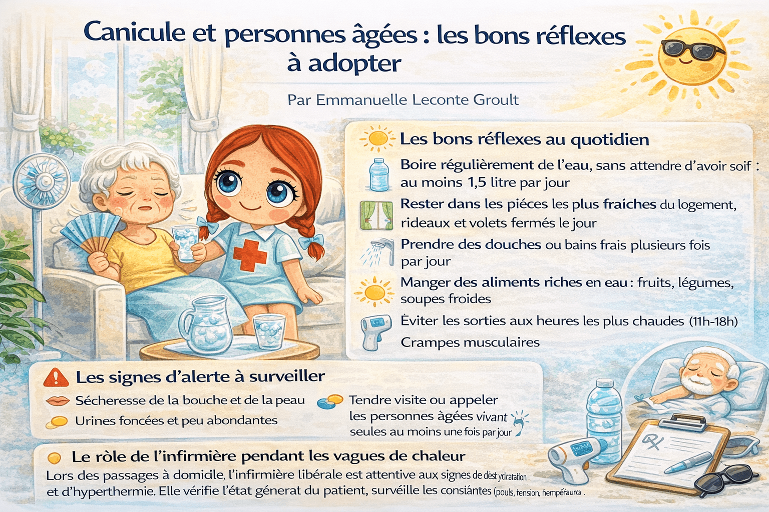 Canicule et personnes âgées : les bons réflexes à adopter