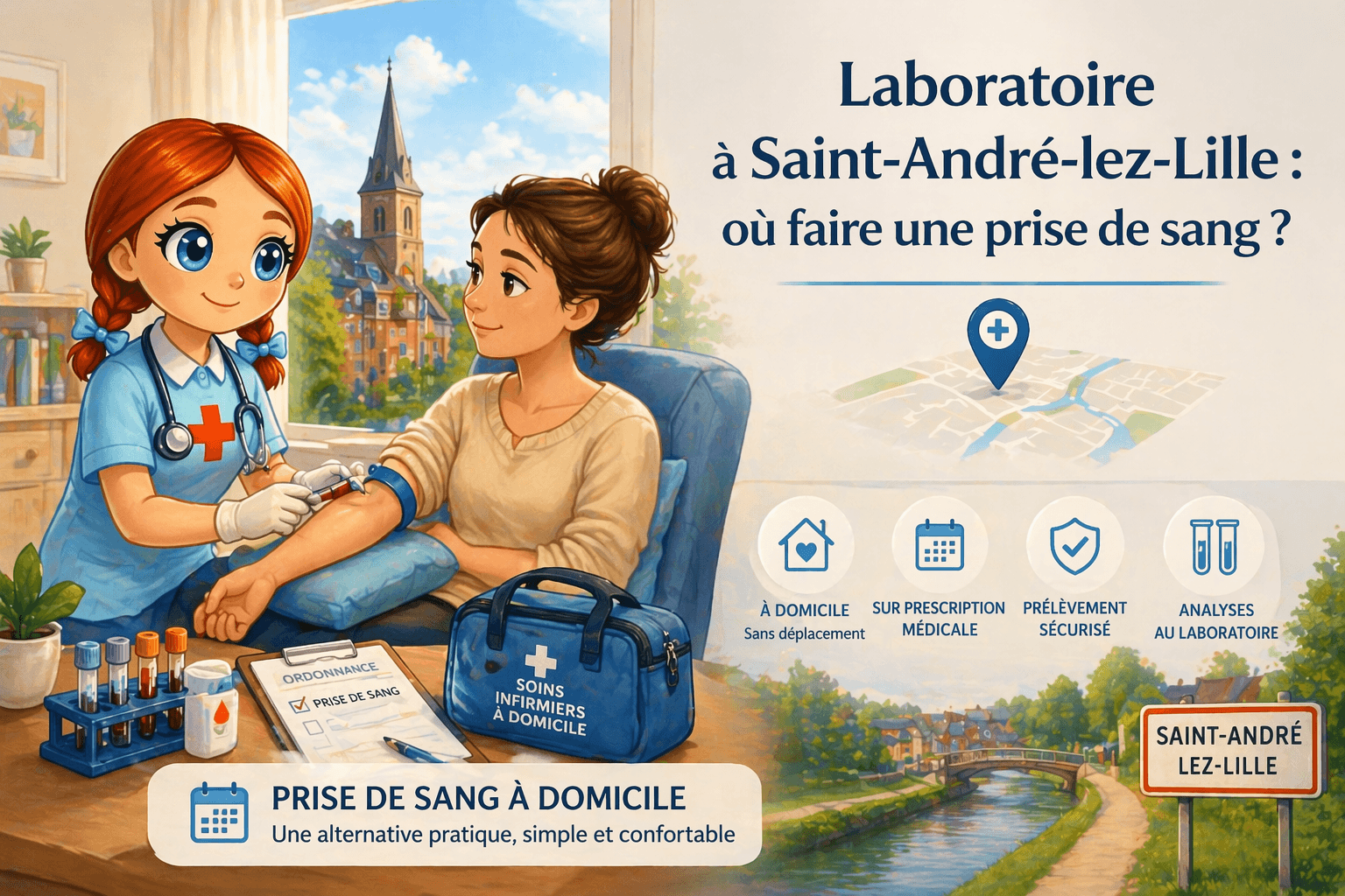 Laboratoire à Saint-André-lez-Lille : où faire une prise de sang ?