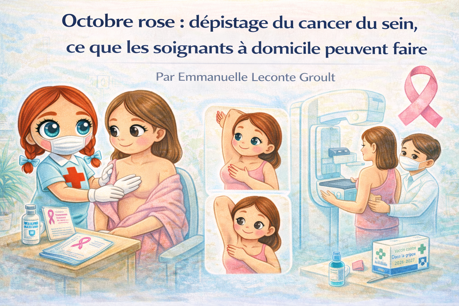 Octobre rose : dépistage du cancer du sein, ce que les soignants à domicile peuvent faire